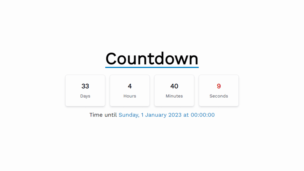 Coundown App